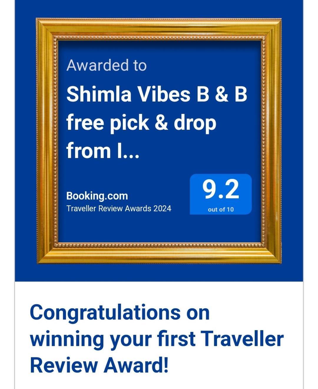 Shimla Vibes B & B Free Pick And Drop From Isbt Шимла Екстериор снимка